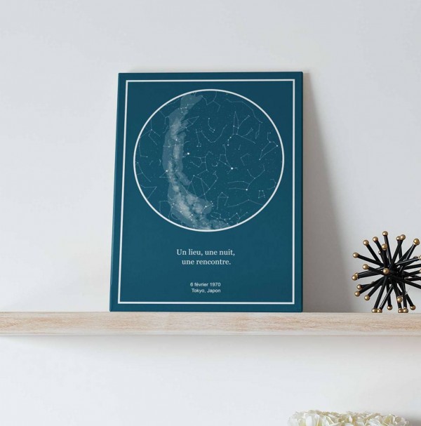 Star map poster