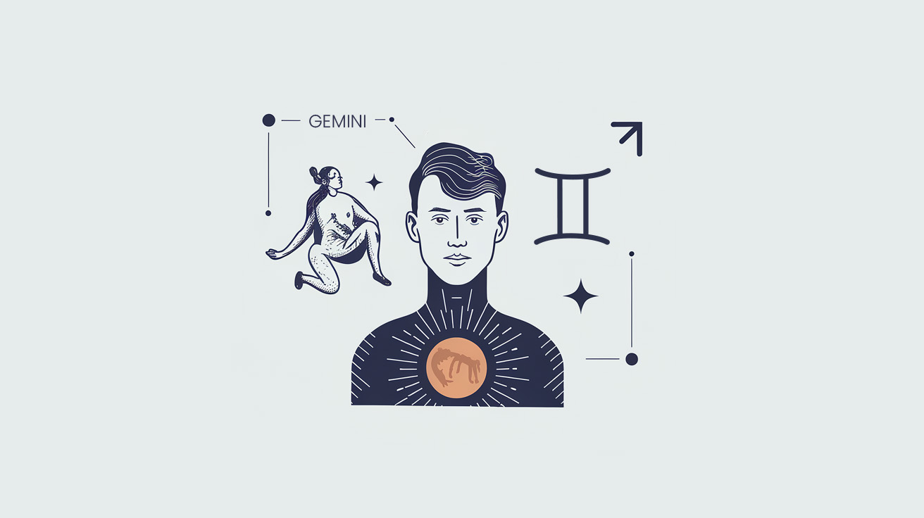 The personality and emotional traits of a Gemini Moon man